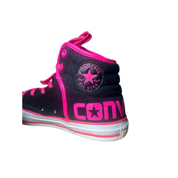 Women’s Converse all star Chuck Taylor Hot Pink Black like new!! Size 8 - Picture 4 of 5